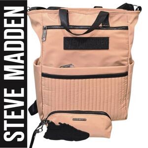 Steve Madden BMedhy Black Convertable  Backpack Style Tote Steve Madden | Bags | Steve Madden Baction Convertible  main image 4